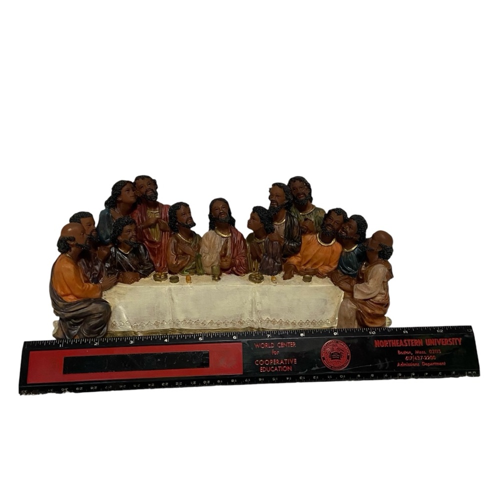The Last Supper Table Jesus Disciples Mary Wall Hanging African American - Picture 11 of 15